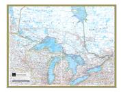 Central Canada <br /> Wall Map Map