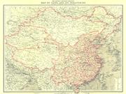 China 1912 <br /> Wall Map Map
