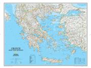Greece and the Aegean <br /> Wall Map Map