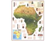 Heritage of Africa 1971 <br /> Wall Map Map