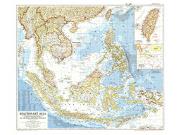 Southeast Asia 1955 <br /> Wall Map Map