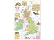 Travelers British Isles 1974 <br /> Wall Map Map