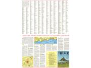Travelers France 1971 <br /> Wall Map Part B Map