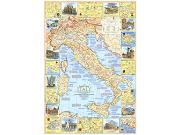 Travelers Italy 1970 <br /> Wall Map Map