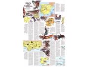 Travelers Spain and Portugal 1984 <br /> Wall Map Part B Map
