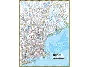 US New England <br /> Wall Map Map