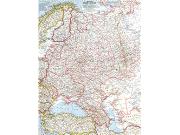 Western Russia 1959 <br /> Wall Map Map