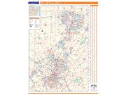 Cincinnati, OH Vicinity <br /> Wall Map Map