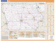 Iowa <br /> Wall Map Map