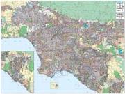 Los Angeles - Orange County <br /> Wall Map Map