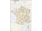 France <br />Antique <br /> Wall Map Map