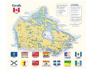 Canada Flags <br /> Wall Map Map