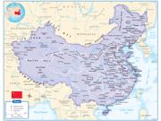 China <br /> Wall Map Map