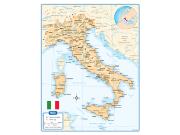 Italy <br /> Wall Map Map