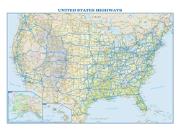 US Interstate <br /> Wall Map Map