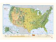 USA <br /> Physical <br /> Wall Map Map