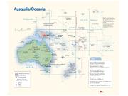 Australia <br /> Political <br /> Wall Map Map