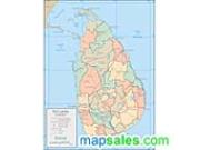 Sri Lanka <br /> Wall Map Map