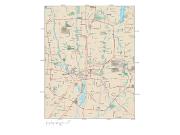 Columbus Metro Area <br /> Wall Map Map