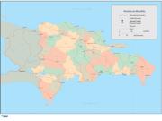 Dominican Republic <br /> Wall Map Map