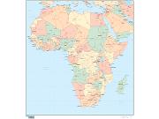 Africa <br /> Wall Map Map