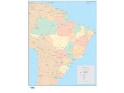 Brazil <br /> Wall Map Map