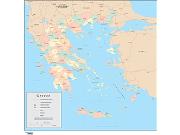 Greece <br /> Wall Map Map