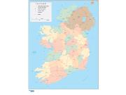 Ireland <br /> Wall Map Map