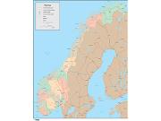 Norway <br /> Wall Map Map