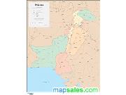 Pakistan <br /> Wall Map Map