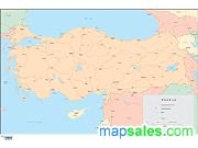 Turkey <br /> Wall Map Map