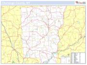 Chenango, NY County <br /> Wall Map Map