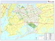 Queens, NY County <br /> Wall Map Map