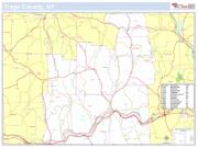 Tioga, NY County <br /> Wall Map Map