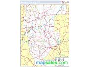 Tolland, CT County <br /> Wall Map Map
