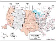USA Area Code / Time Zone <br /> Wall Map Map