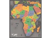 Africa <br /> Contemporary <br /> Wall Map Map