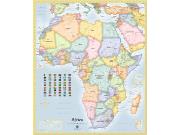 Africa <br /> Political <br /> Wall Map Map