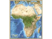 Africa <br /> Satellite <br /> Wall Map Map