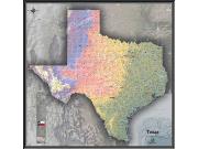 Texas <br /> Physical <br /> Wall Map Map