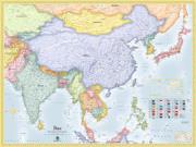 Asia <br /> Political <br /> Wall Map Map