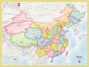 China <br /> Political <br /> Wall Map Map