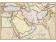 Middle East <br />Antique <br /> Wall Map Map