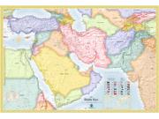 Middle East <br /> Political <br /> Wall Map Map