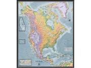 North America <br /> Physical <br /> Wall Map Map