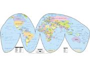 World Political Wall Map from GeoAtlas