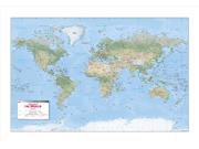 World Physical Wall Map from Equator Maps
