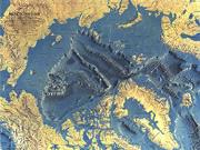 Arctic Ocean Floor 1971 Wall Map from National Geographic