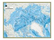 Arctic Ocean Floor Wall Map from Newport Geographic