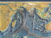 Indian Ocean Floor 1967 Wall Map from National Geographic